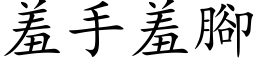 羞手羞脚 (楷体矢量字库)