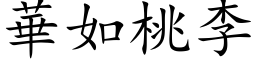 华如桃李 (楷体矢量字库)