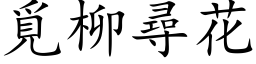 覓柳尋花 (楷体矢量字库)