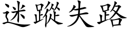 迷蹤失路 (楷体矢量字库)