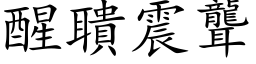 醒聵震聾 (楷体矢量字库)