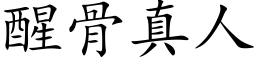 醒骨真人 (楷体矢量字库)