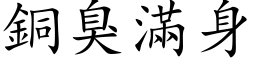 铜臭满身 (楷体矢量字库)