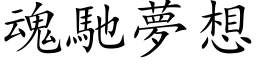 魂馳夢想 (楷体矢量字库)