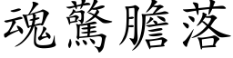 魂惊胆落 (楷体矢量字库)