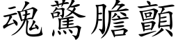 魂惊胆颤 (楷体矢量字库)