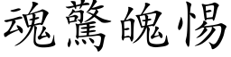 魂惊魄惕 (楷体矢量字库)