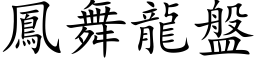 凤舞龙盘 (楷体矢量字库)