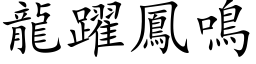 龍躍鳳鳴 (楷体矢量字库)